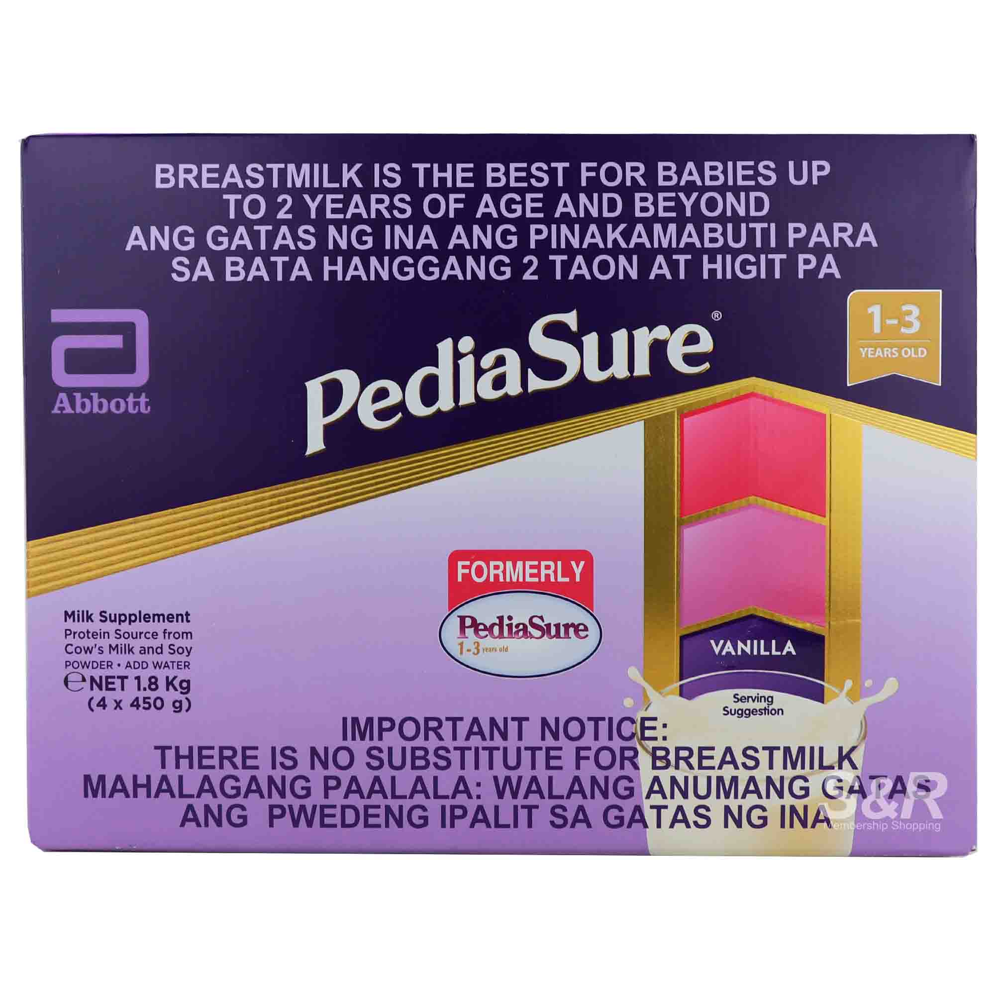 PediaSure Ages 13 Years Old Vanilla 1.8kg
